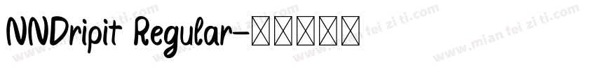 NNDripit Regular字体转换
